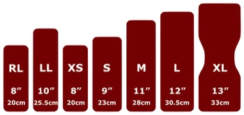 cloth pad sizes comparison chart
